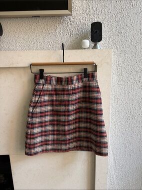 See by Chloé Classic Plaid Mini Skirt